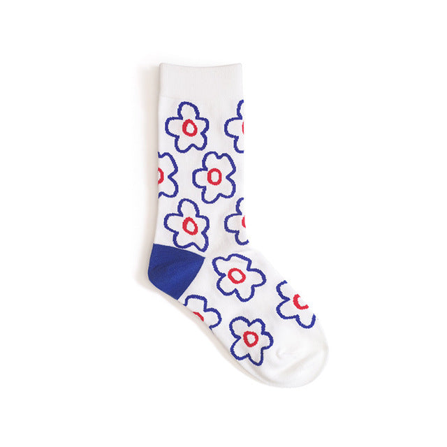 Cartoon Flower Socks