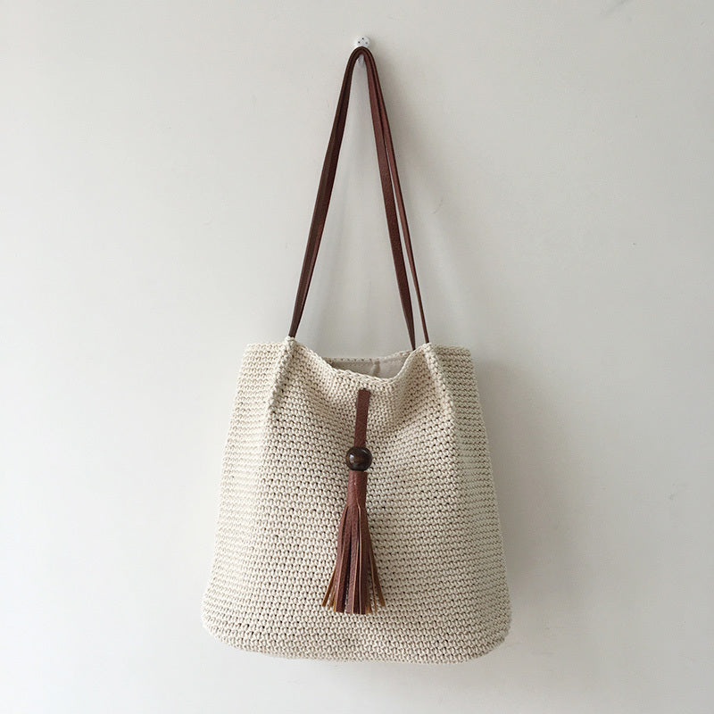 Retro Art Wool Shoulder Bag