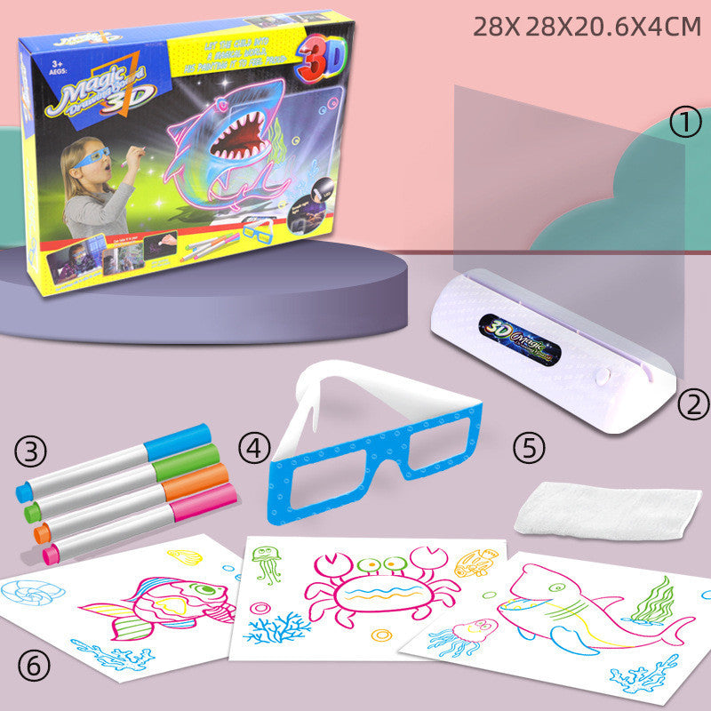 3D Educational Drawing BlackBoard