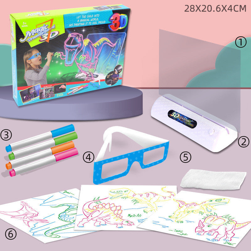 3D Educational Drawing BlackBoard