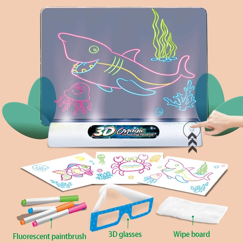 3D Educational Drawing BlackBoard