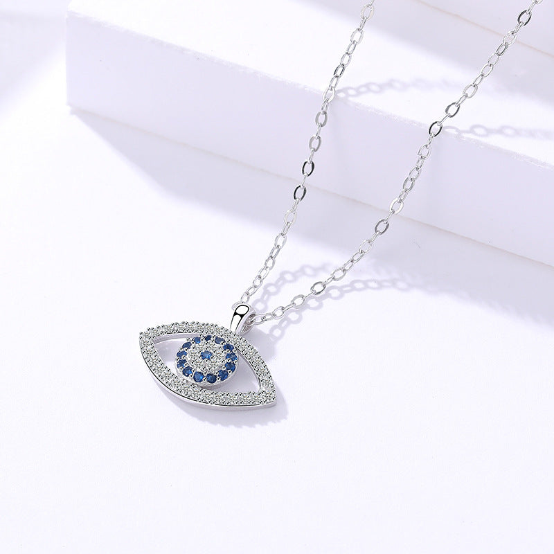 s925 Sterling Silver Eye Necklace Pendant