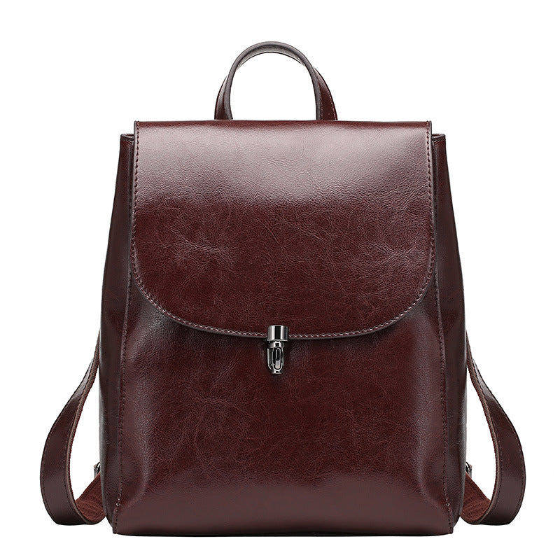 Cowhide Leather Backpack