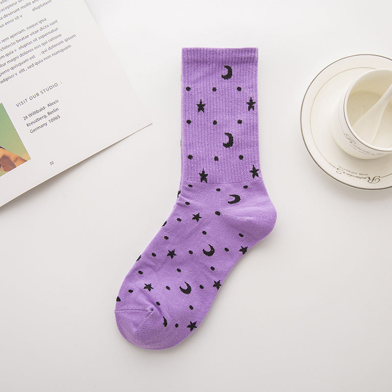 Women's Star Moon Socks