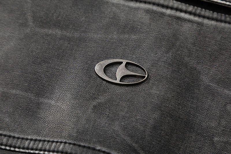 Evolvements Wash Leather Jacket Coat