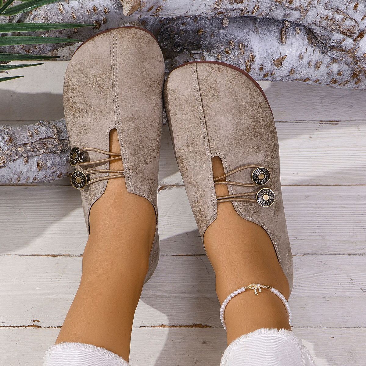 Ins Square Soft Flat Shoes