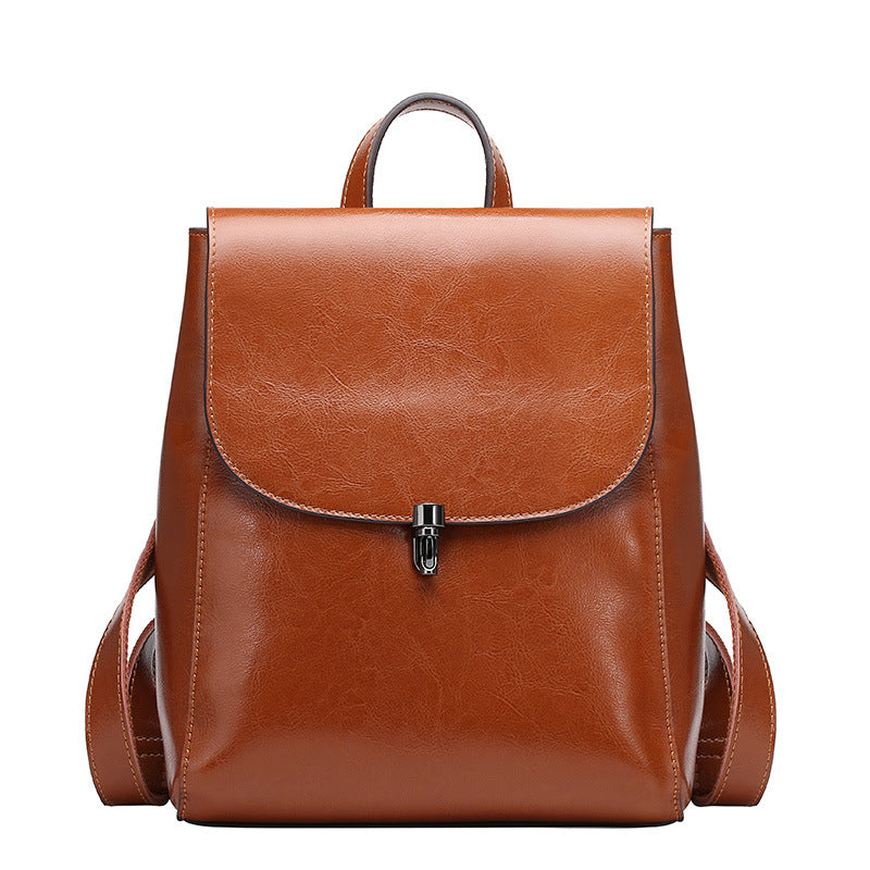 Cowhide Leather Backpack