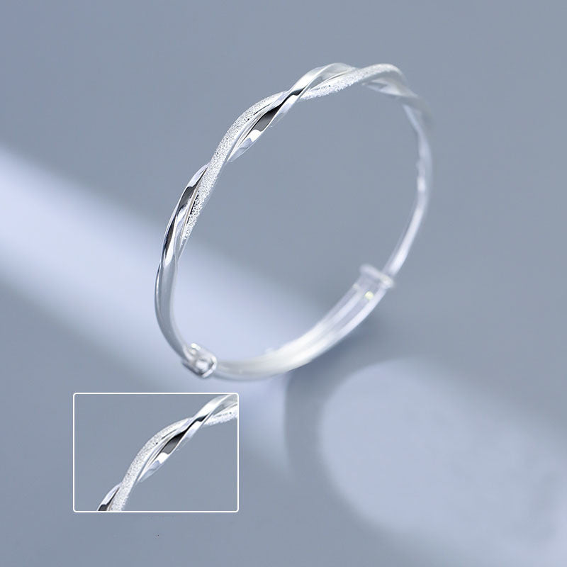 Silver Mobius Ring Bracelet