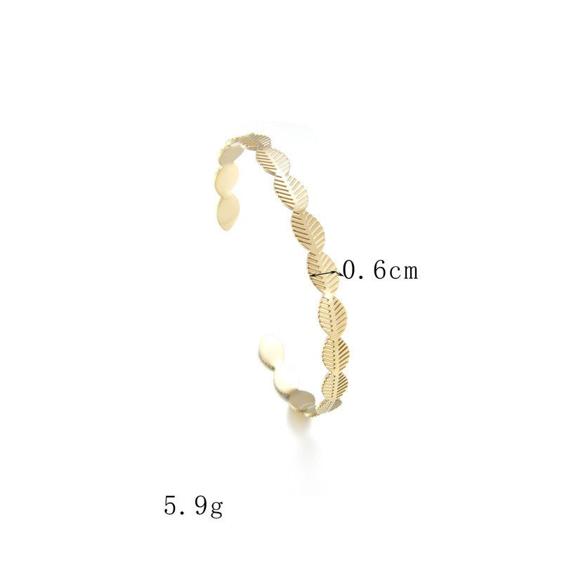 14K Gold Titanium Steel Bracelet