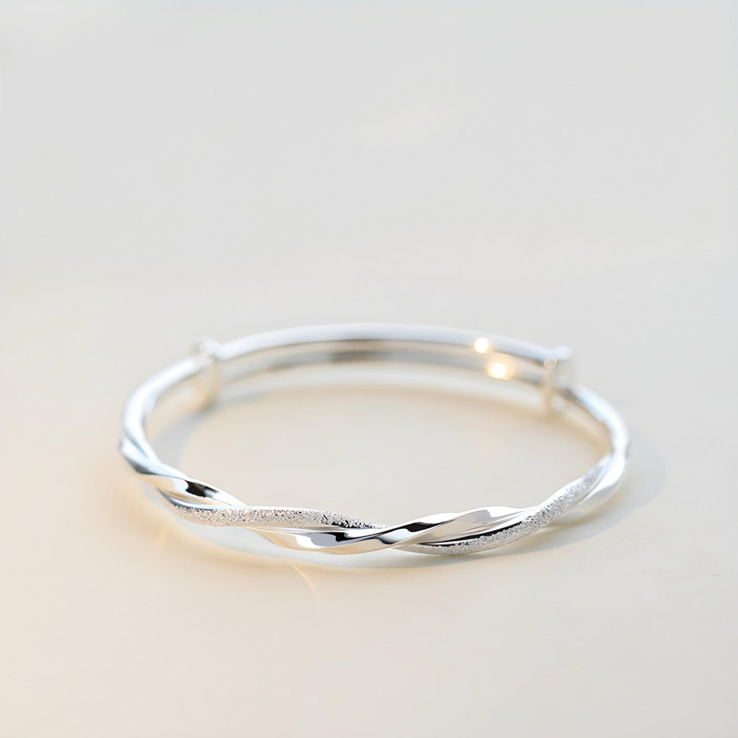 Silver Mobius Ring Bracelet