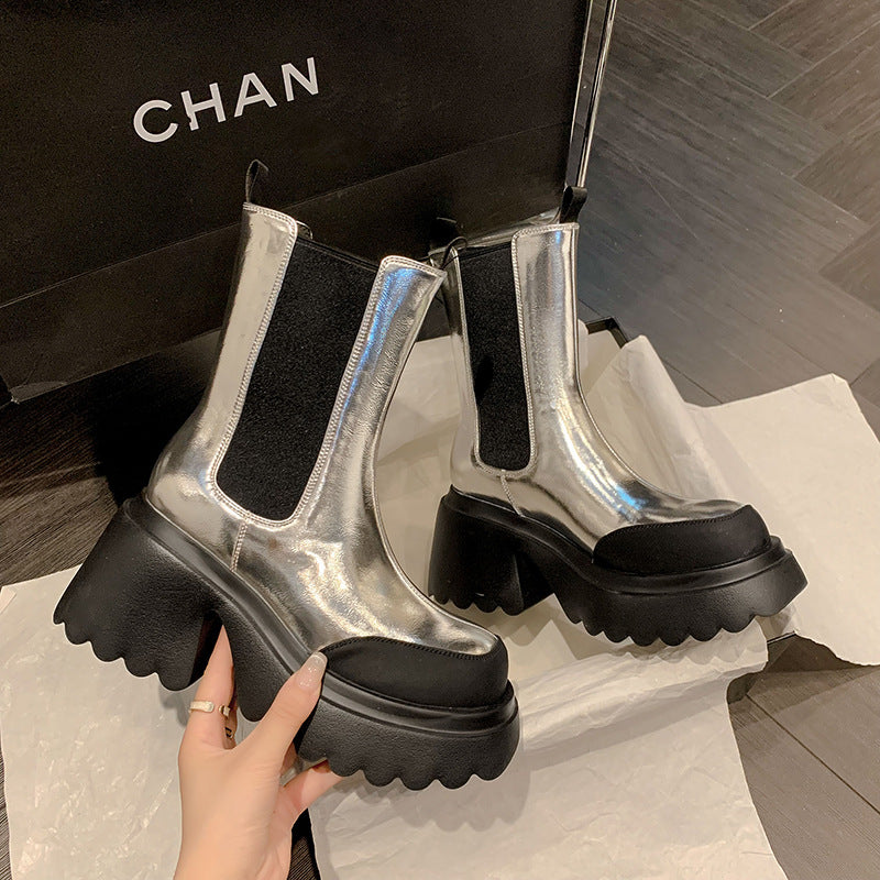 Martin Platform High Heel Boots