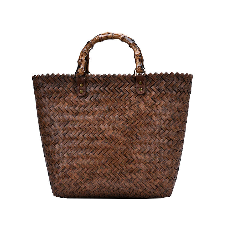 Woven Straw Handbag