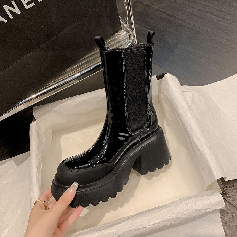 Martin Platform High Heel Boots