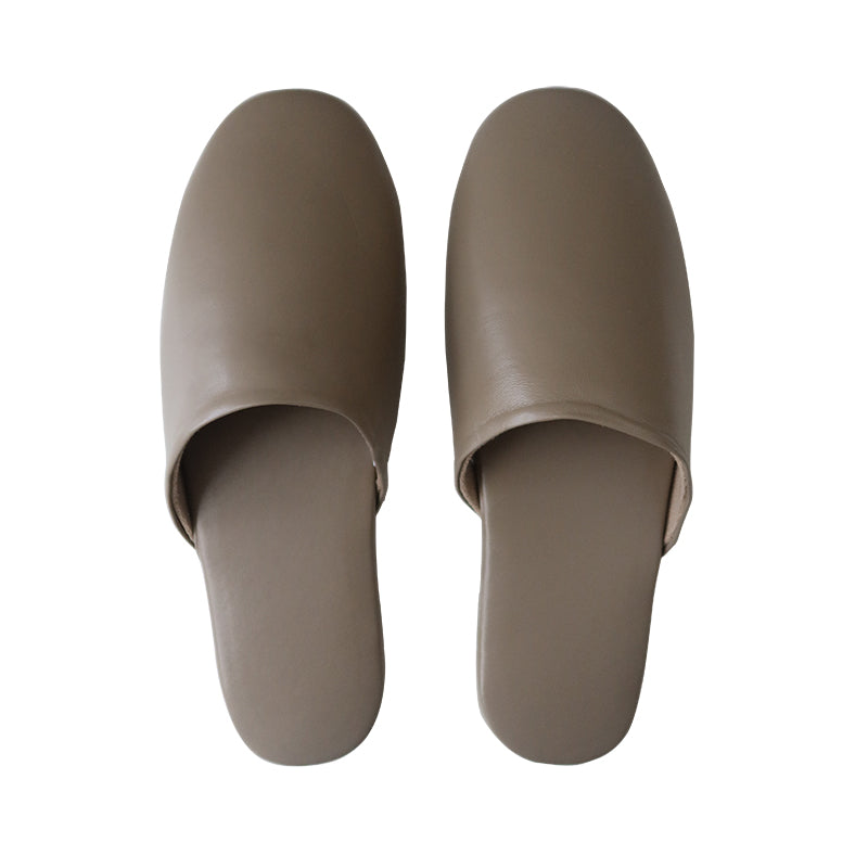 Leather Couple Slippers