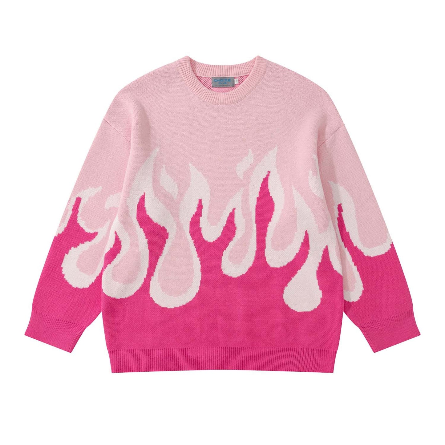 Jacquard Flame Sweater