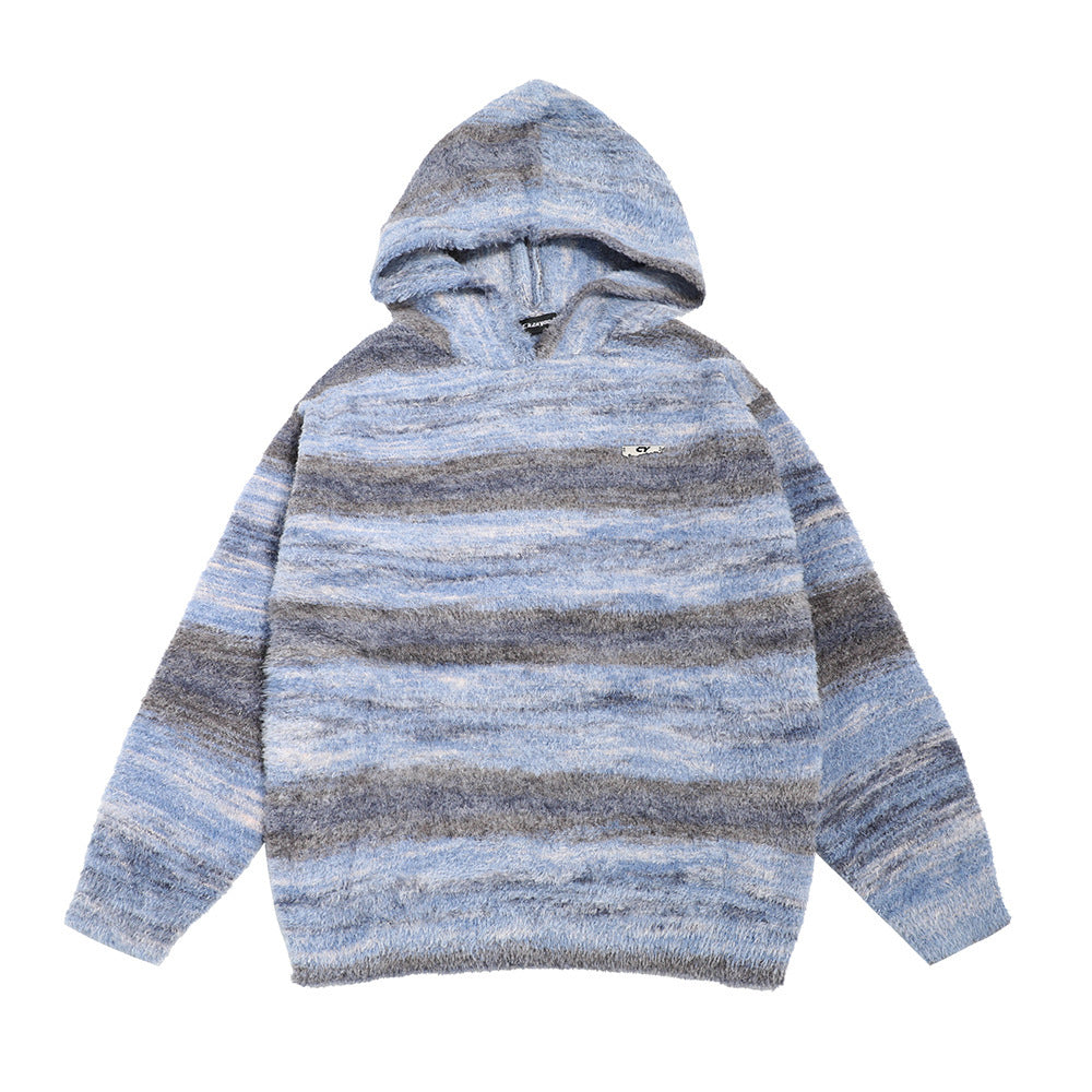 Gradient Striped Hoodie