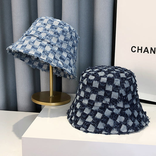 Denim Pattern Bucket Hat