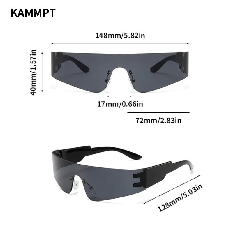 Unisex Rimless Sunglasses