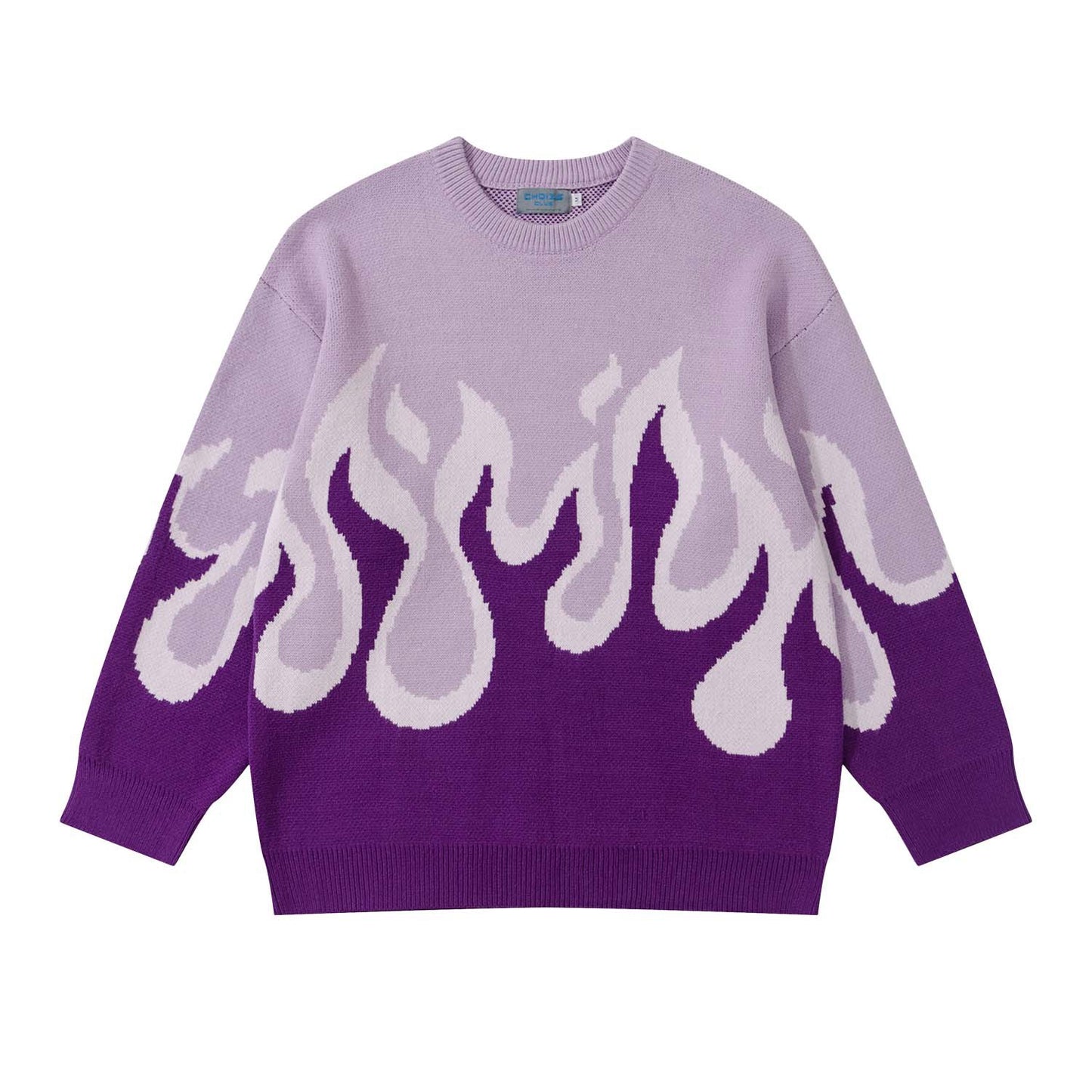 Jacquard Flame Sweater
