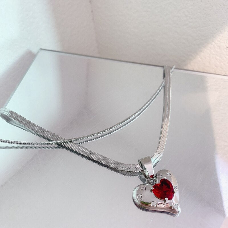 Heart Double Layer Necklace