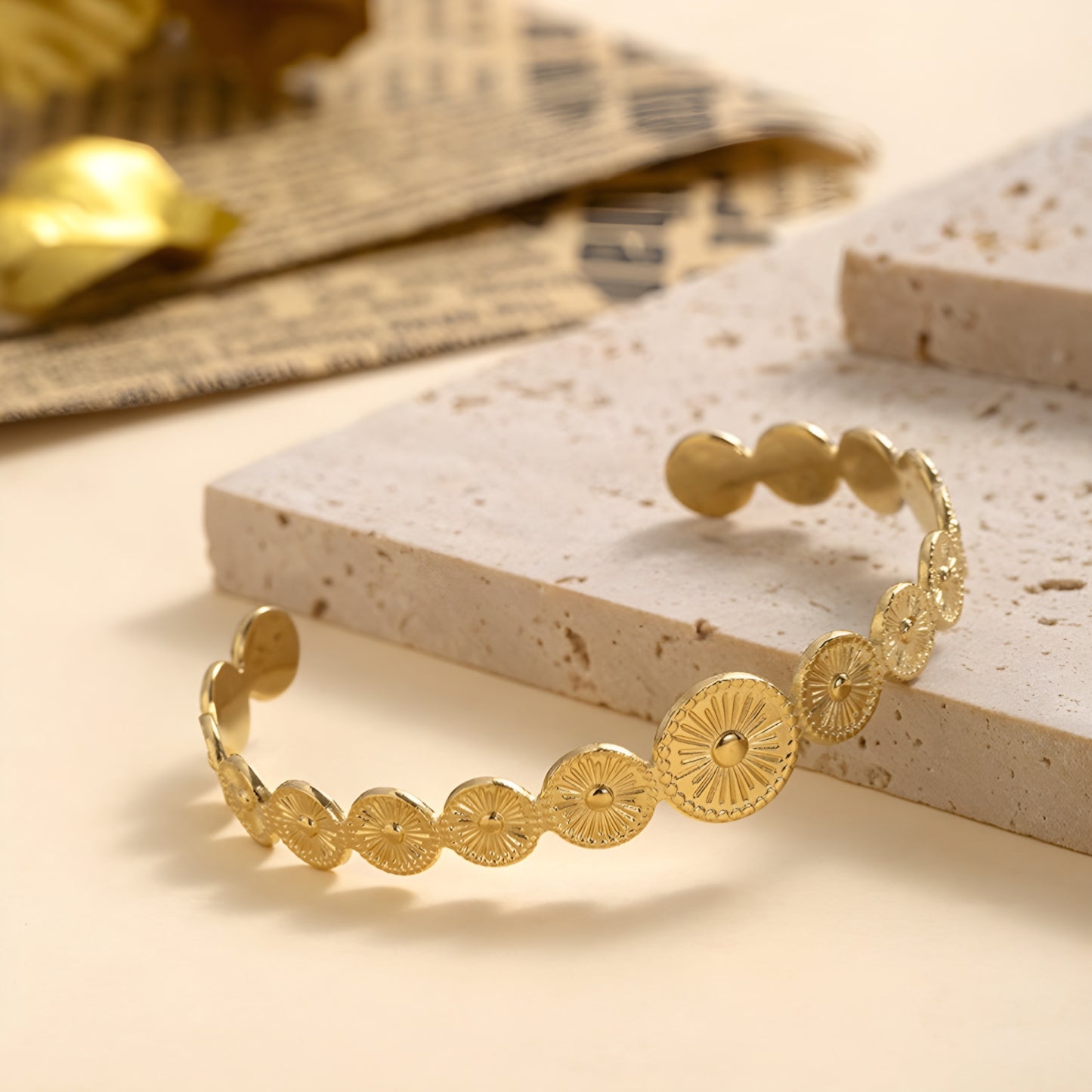 14K Gold Titanium Steel Bracelet