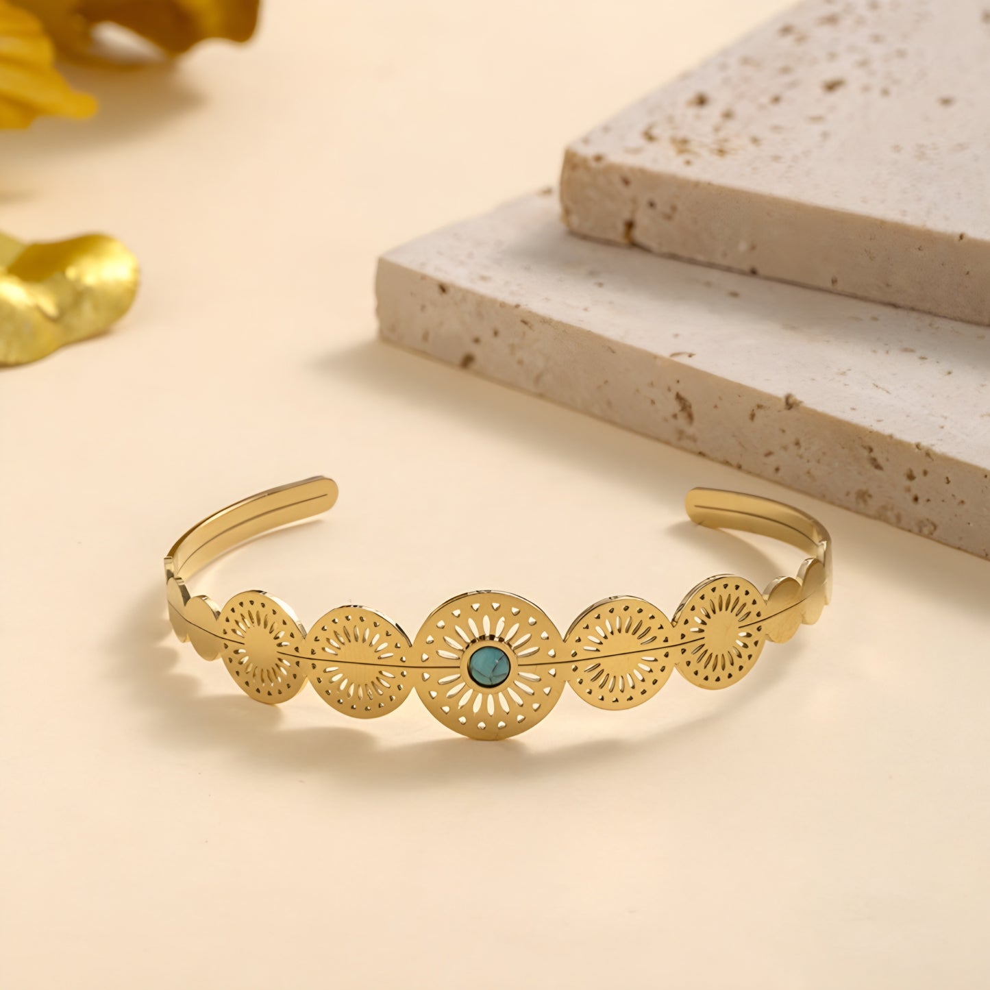 14K Gold Titanium Steel Bracelet