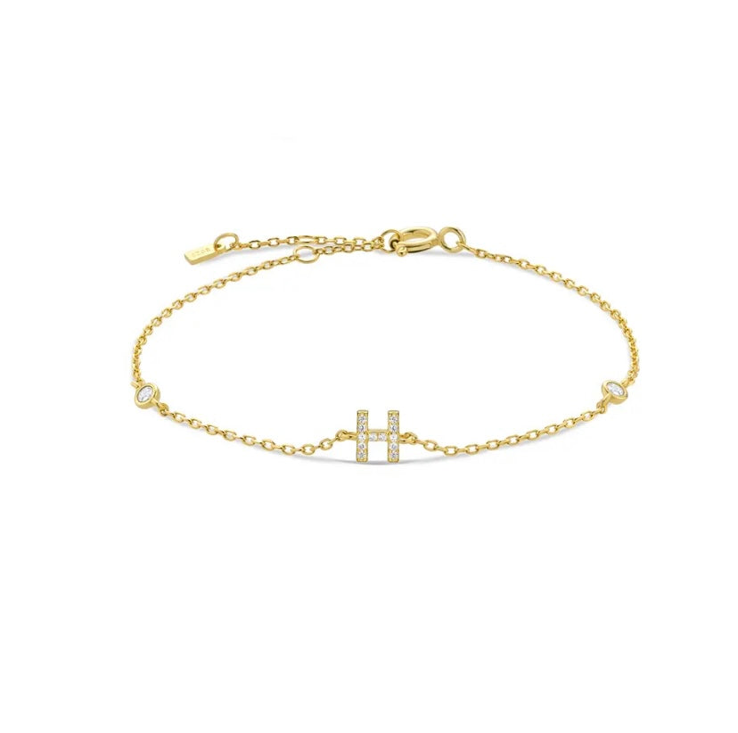 Initial Gold Bracelets