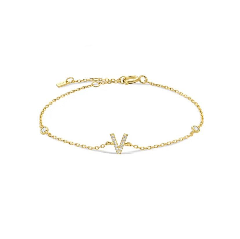 Initial Gold Bracelets