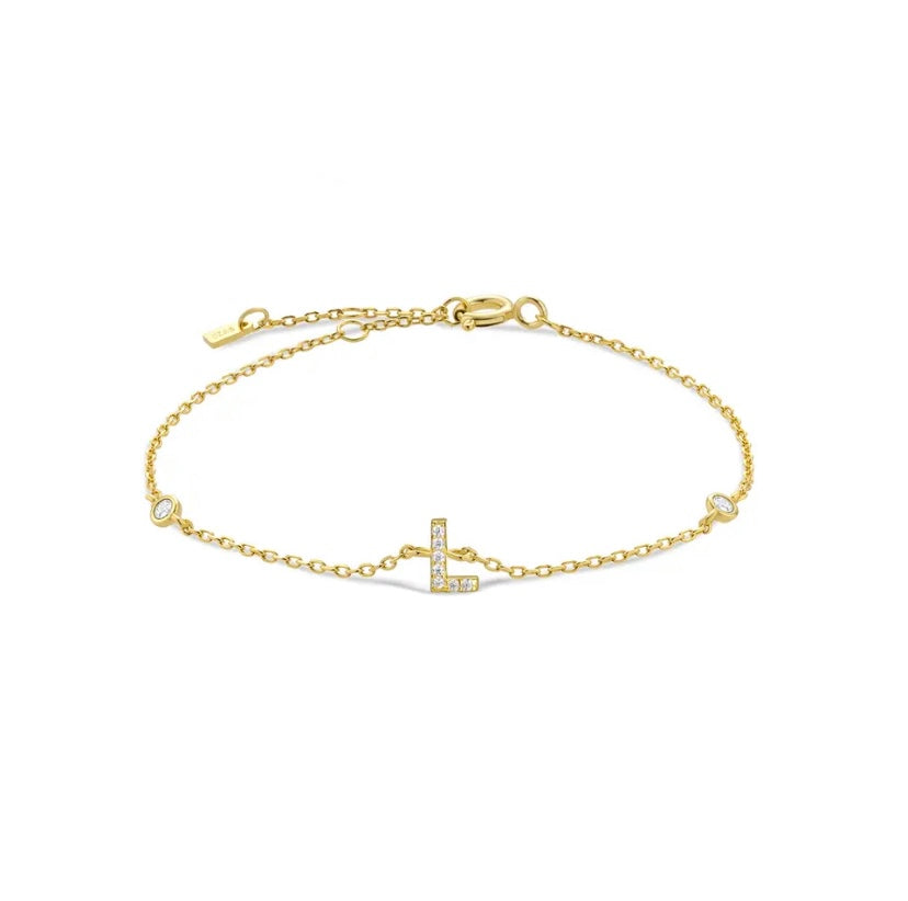 Initial Gold Bracelets