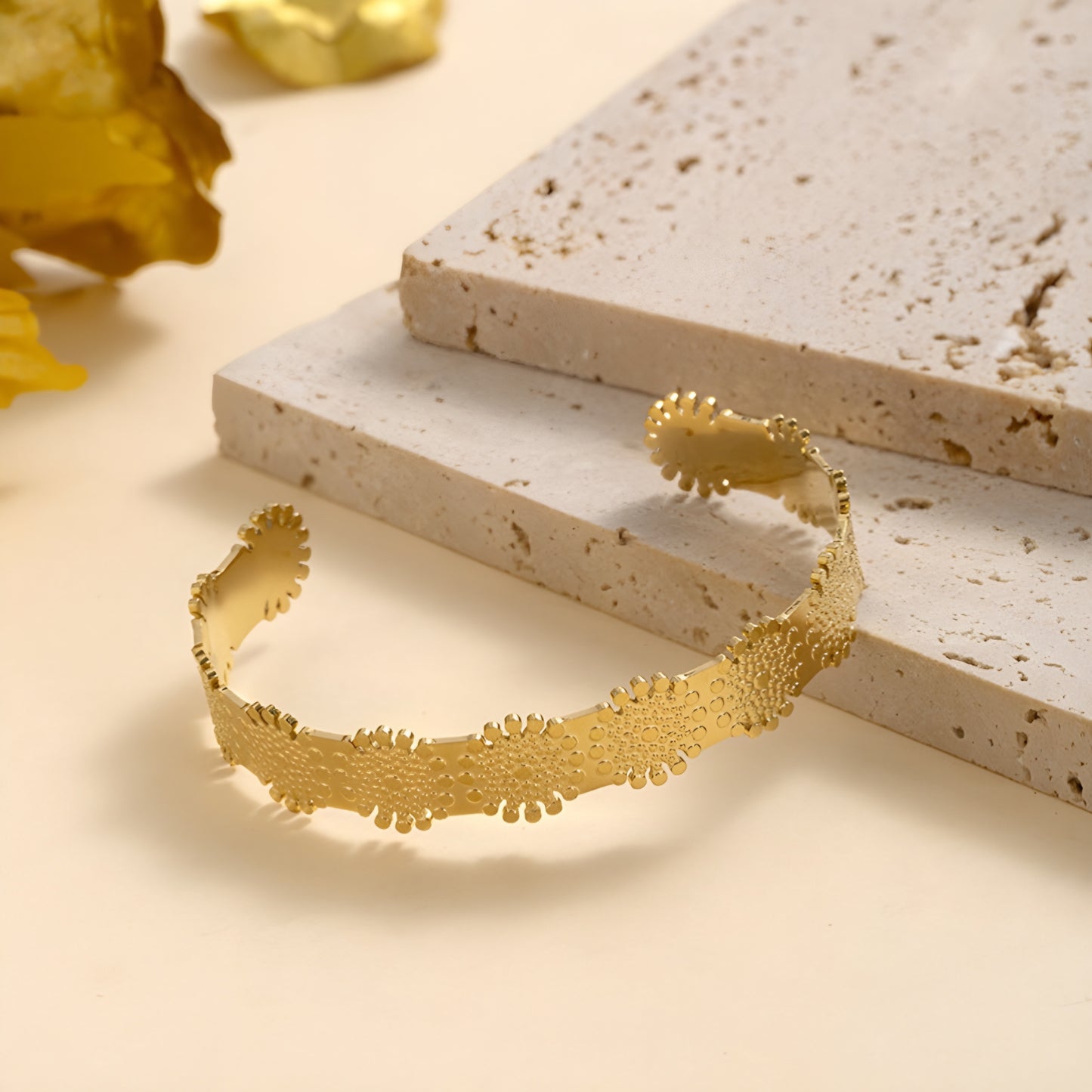 14K Gold Titanium Steel Bracelet