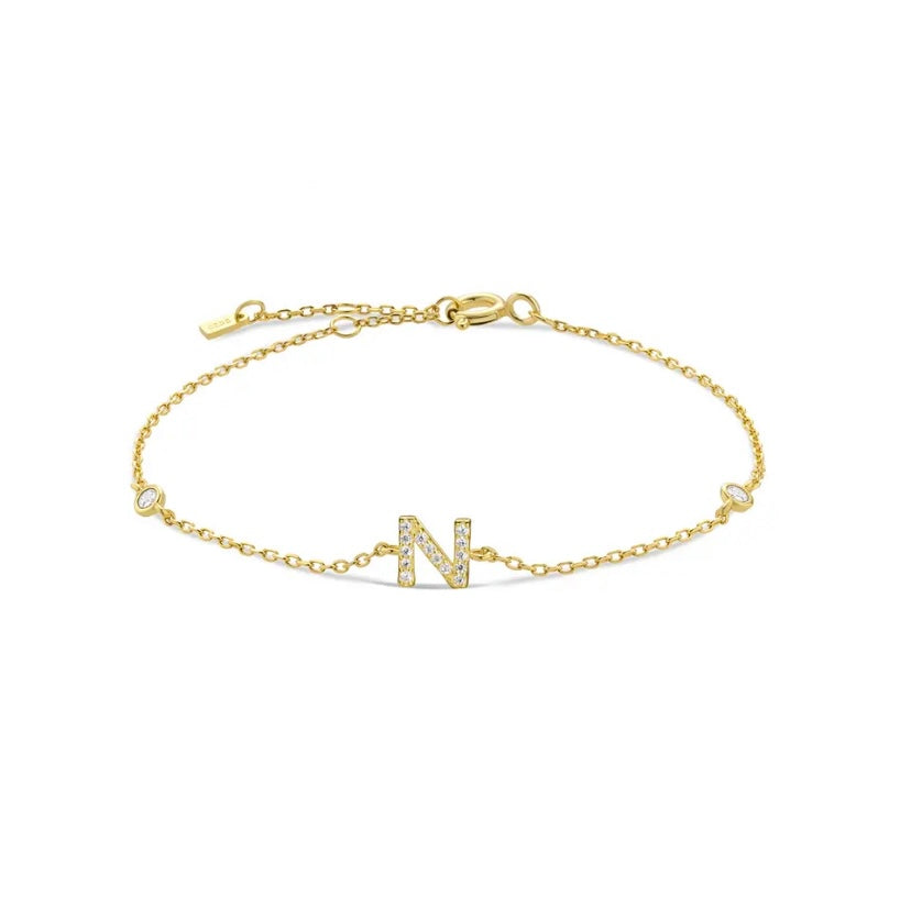 Initial Gold Bracelets