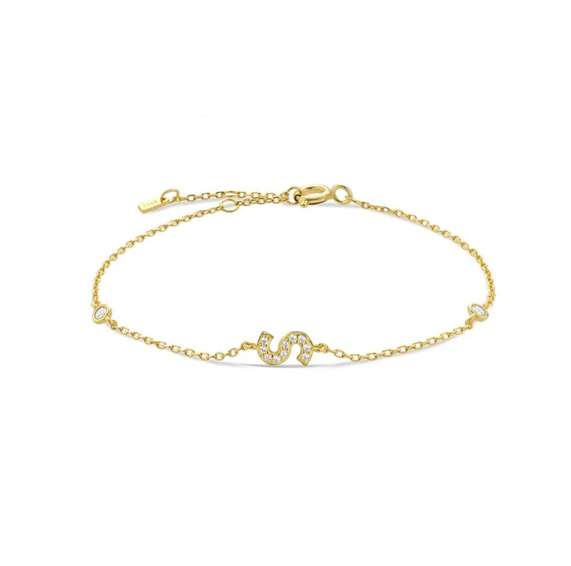 Initial Gold Bracelets
