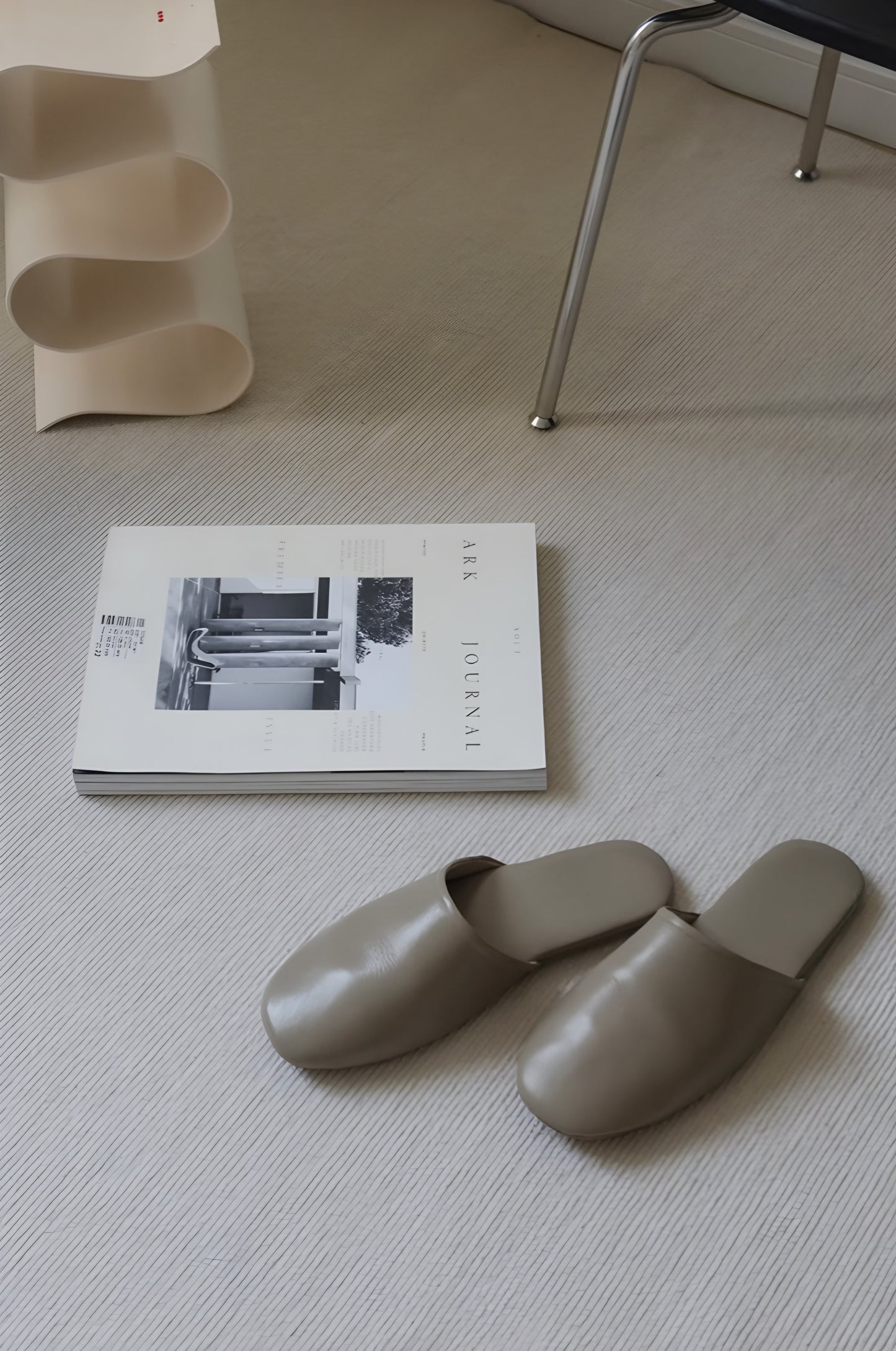 Leather Couple Slippers