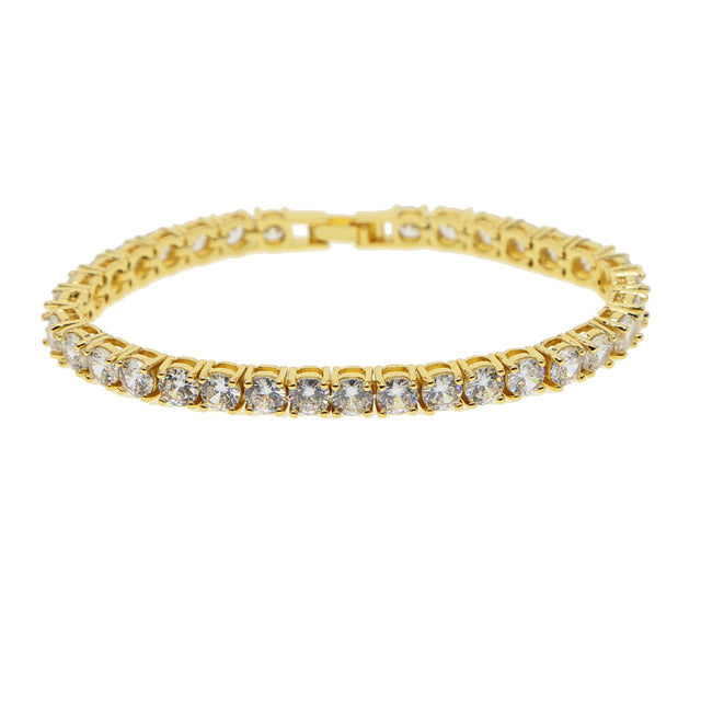 Double Heart Charm Bangle Bracelet
