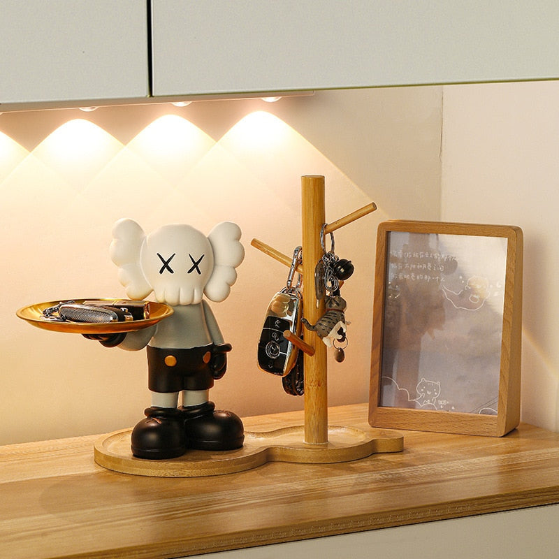 KAWS Pop Art Inspired Tray Statue