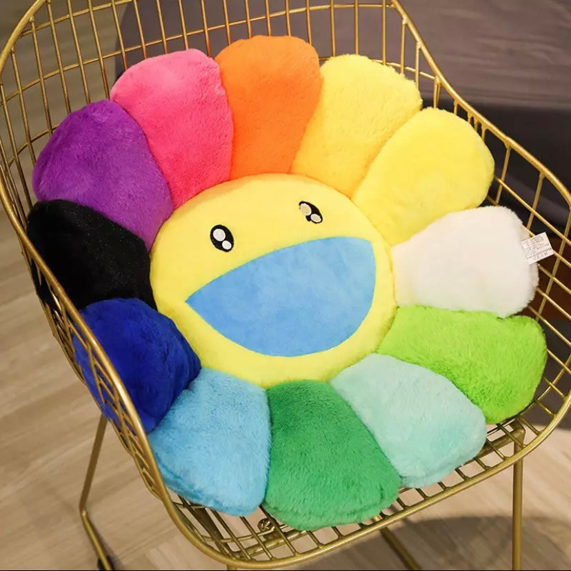 Smiley Face Sunflower Pillows