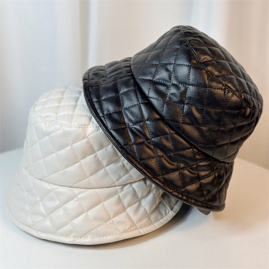 Leather Adjustable Bucket Hat