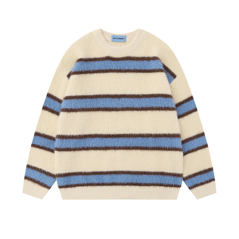 Vintage Stripe Men's & Women's Pullover Sweaters