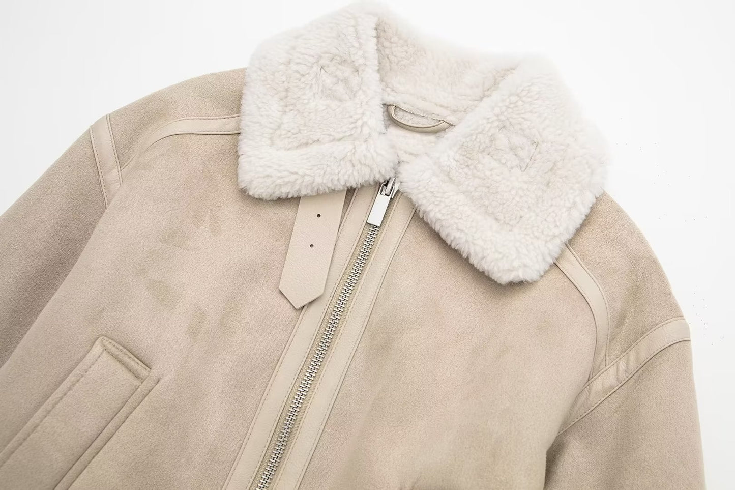 Women's Suede Lamb Wool Jacket