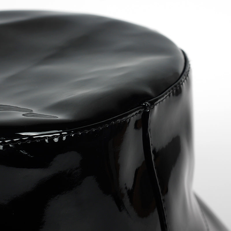 Reflective Leather Bucket Hat
