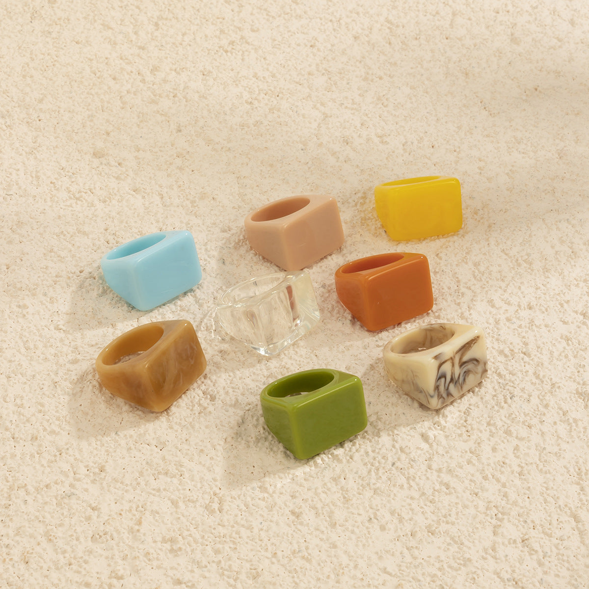 Colored Square Rings