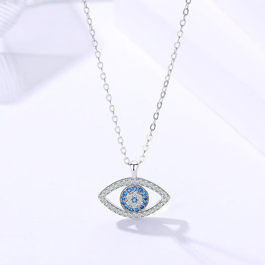 s925 Sterling Silver Eye Necklace Pendant