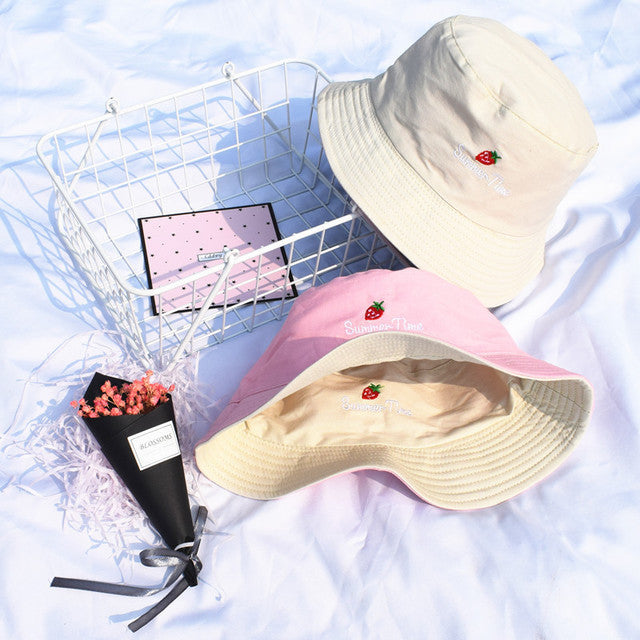 Double Sided Smiley Face Bucket Hats