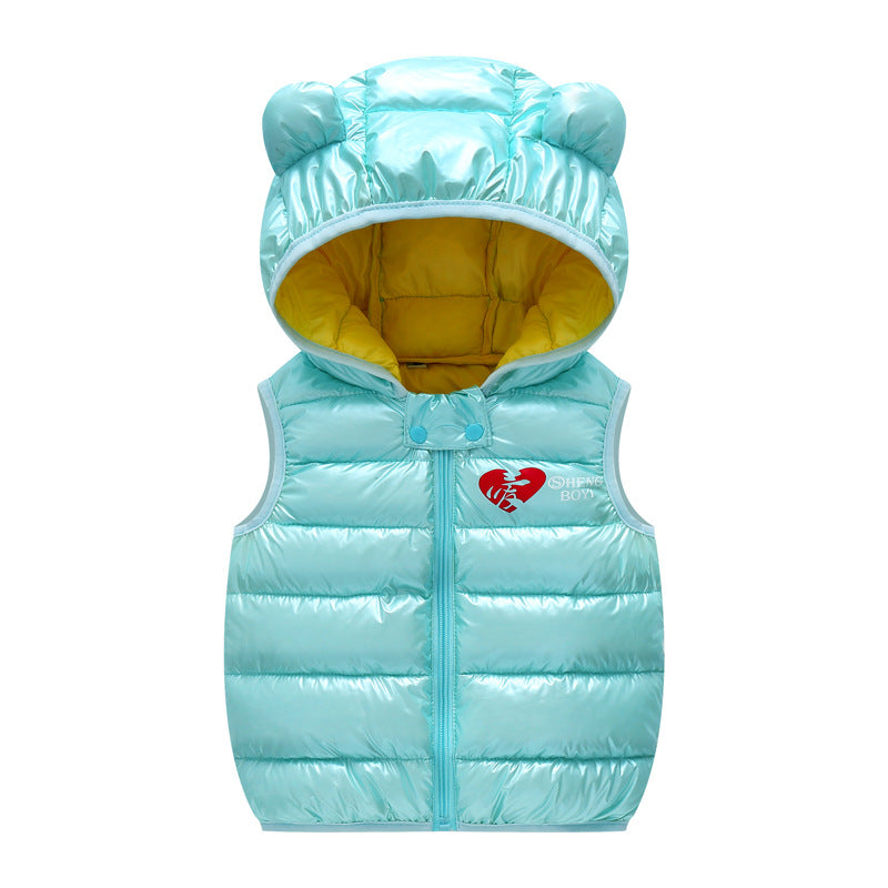 Kids Bear Ear Vest Jacket