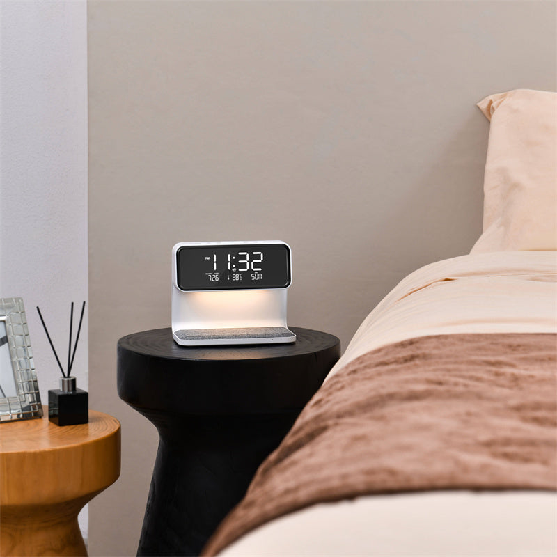 3 In 1 Bedside Wireless Lamp