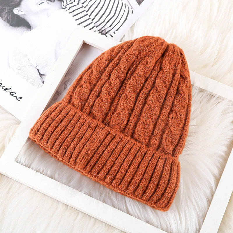 Winter Fleece Knitted Beanie