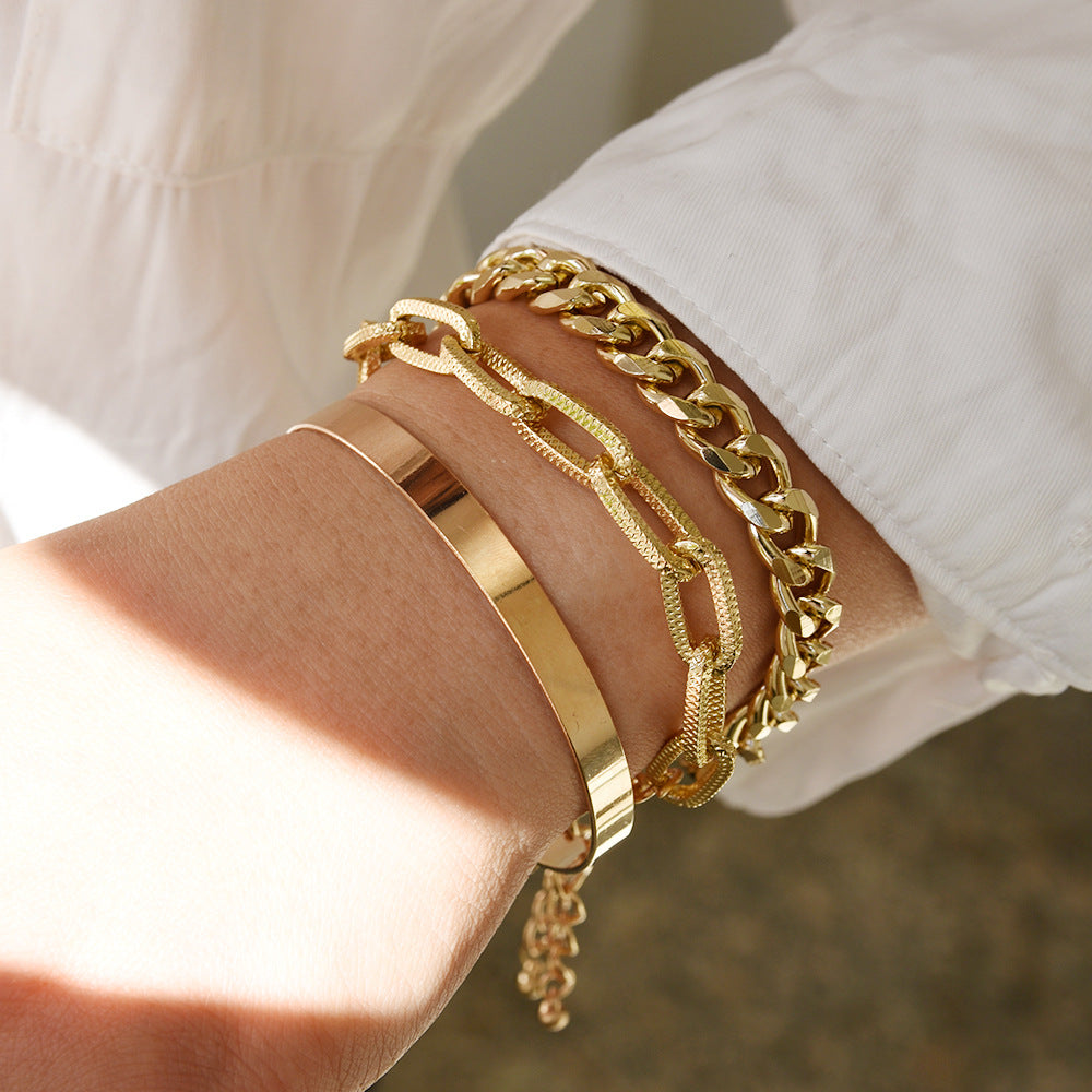 Gold & Silver Unisex Bracelet Sets