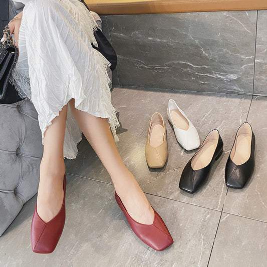 Women’s Square Toe Flat Shoes