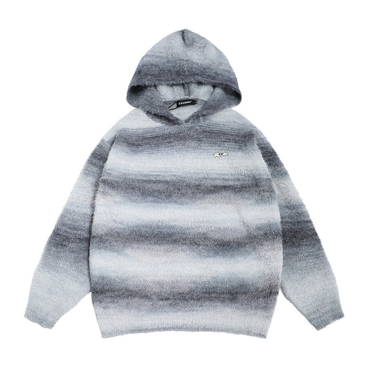 Gradient Striped Hoodie