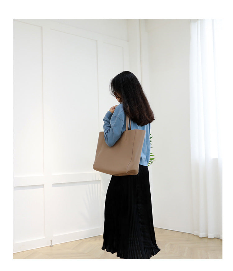 Cowhide Large Leather tote bag